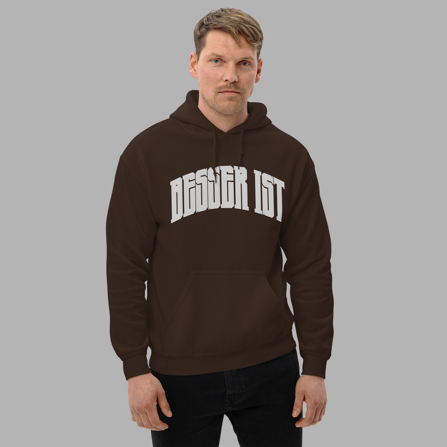 BESSER IST Front Curved - Classic Hoodie