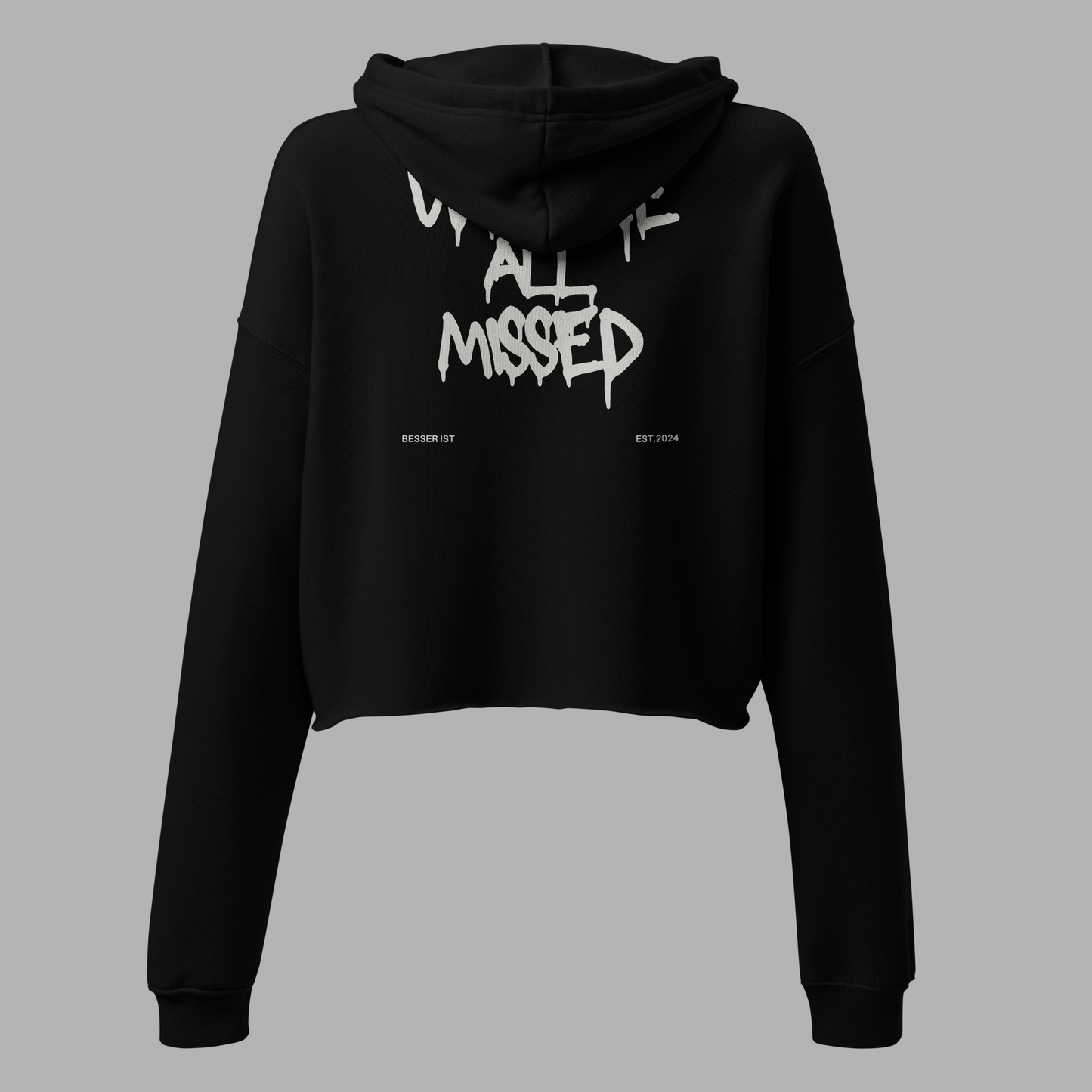 WE ARE ALL MISSED - Crop-Hoodie
