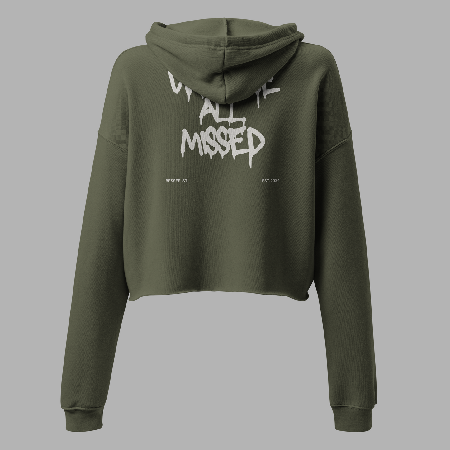 WE ARE ALL MISSED - Crop-Hoodie