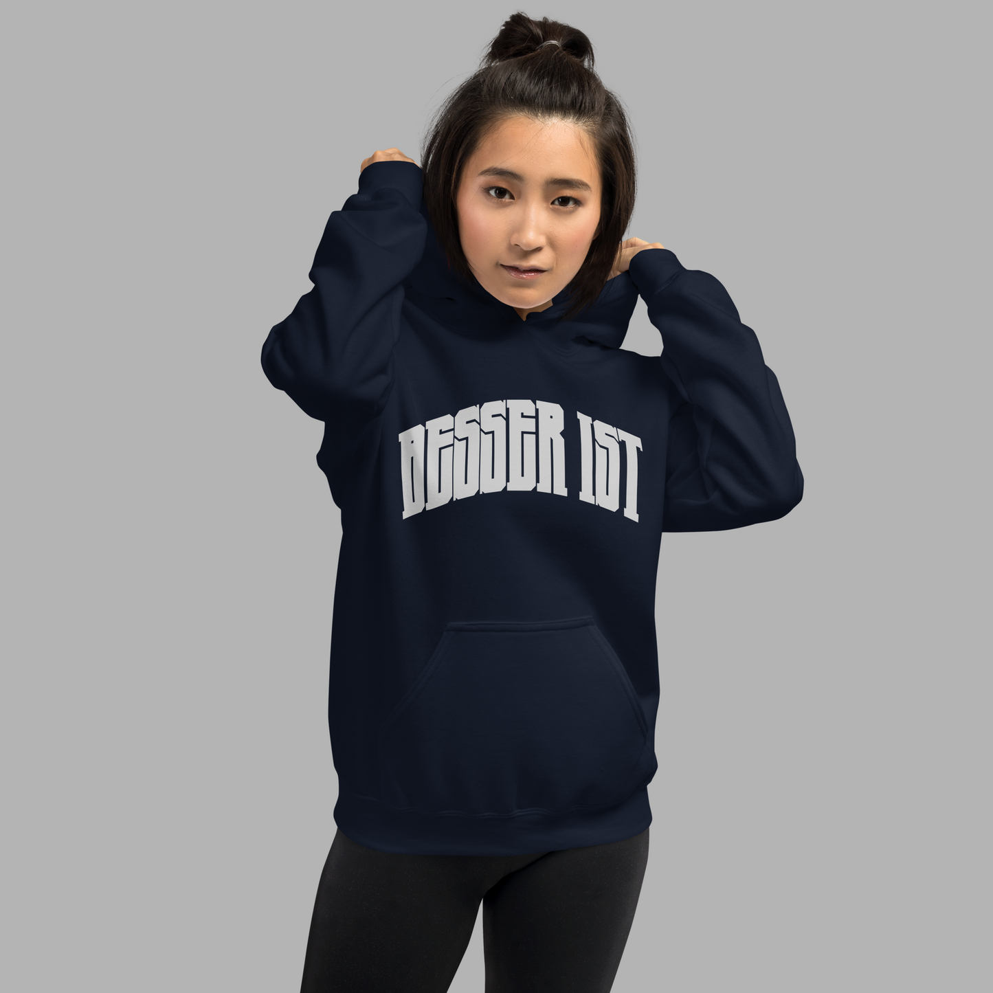 BESSER IST Front Curved - Classic Hoodie