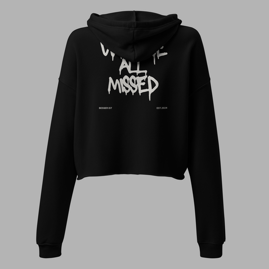 WE ARE ALL MISSED - Crop-Hoodie