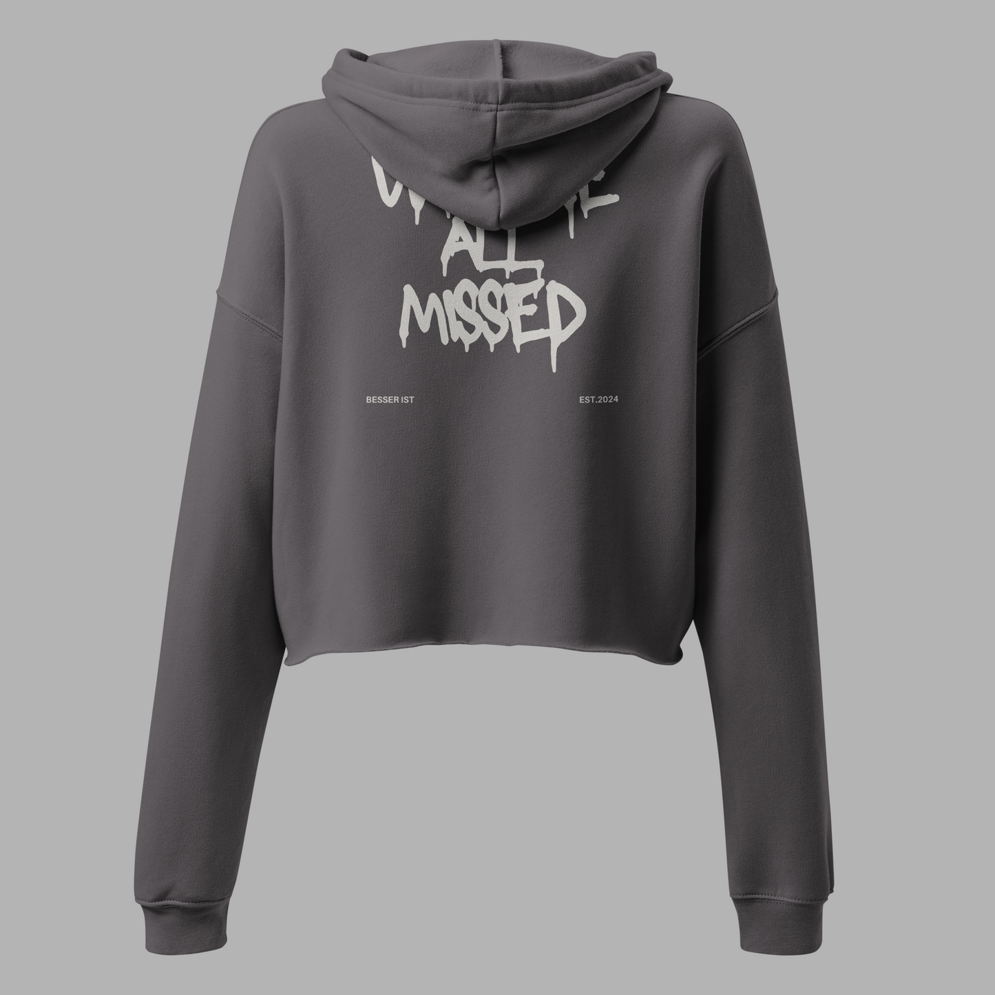 WE ARE ALL MISSED - Crop-Hoodie
